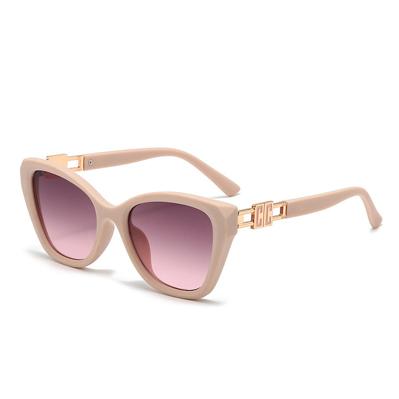 Damen Cat-Eye Sonnenbrille mit luxuriösen Akzenten Brehn