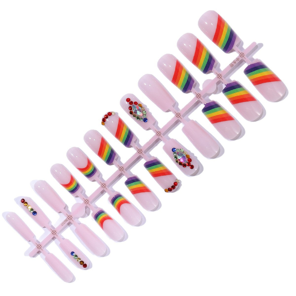 Glamorous Regenbogen-inspirierte Nail Art Extensions Brehn