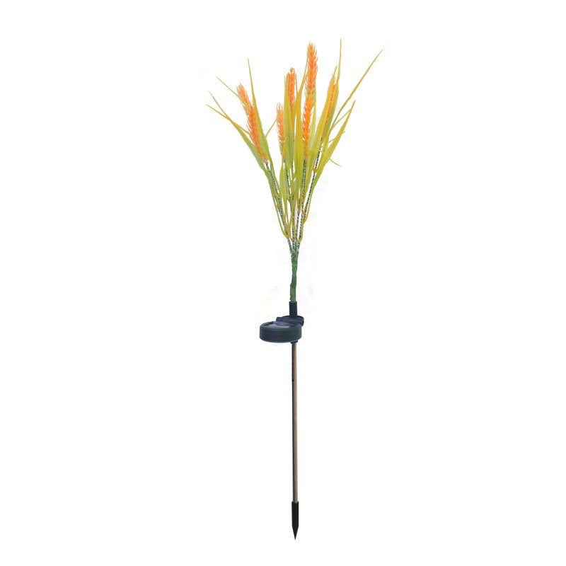 LED-beleuchtete realistische Weizengras-Gartenstecklichter dekorative Landschaftscluster Brehn