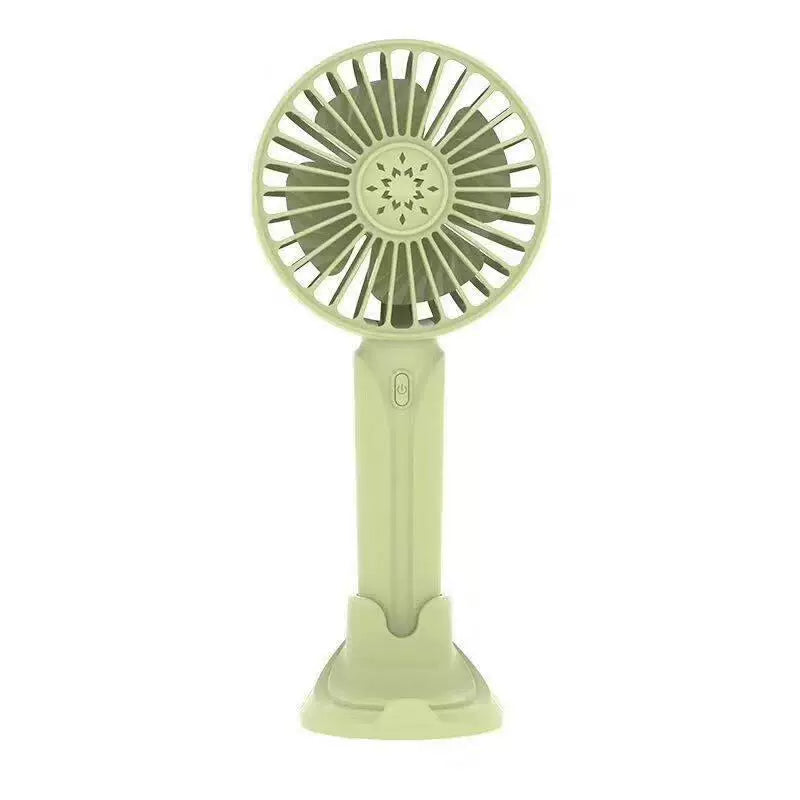 Unisex Einheitsgröße wiederaufladbarer tragbarer leiser Handventilator mit faltbarem Standfuß USB Typ C Aufladung Mehrgeschwindigkeits-Luftstrom Brehn