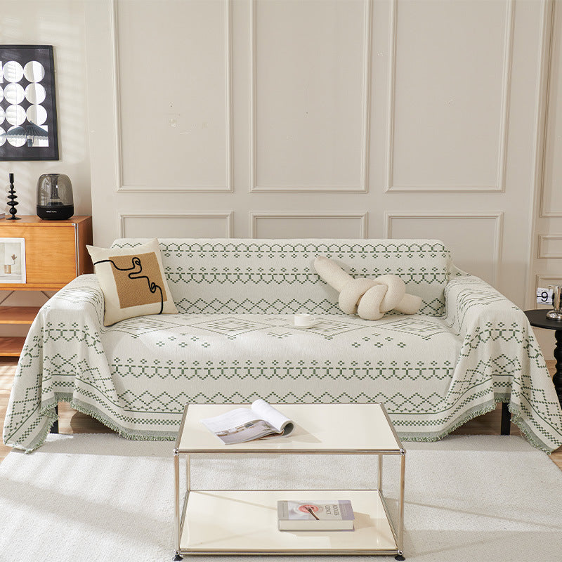 Texturiertes geometrisches Muster Sofa-Wurfdecke