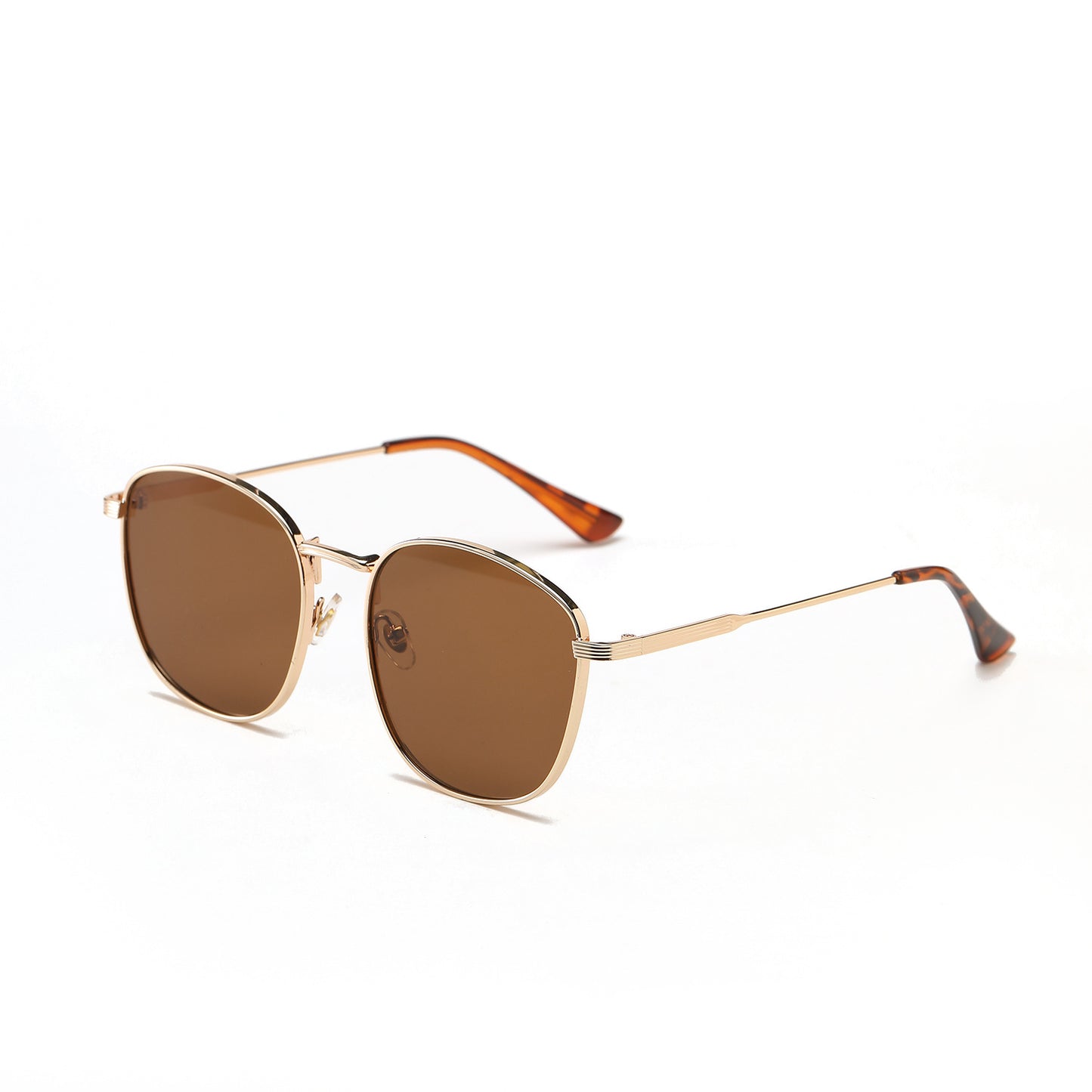 Damen modische Hexagon Sonnenbrille mit luxuriösem Metallrahmen Brehn