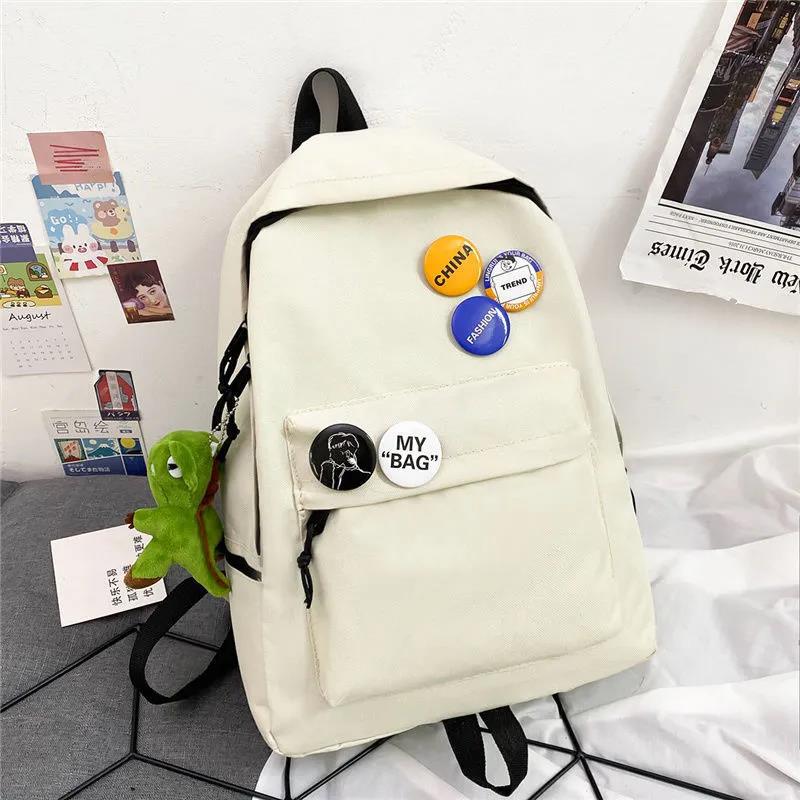 Rucksack mit Kreativem Button-Design Brehn