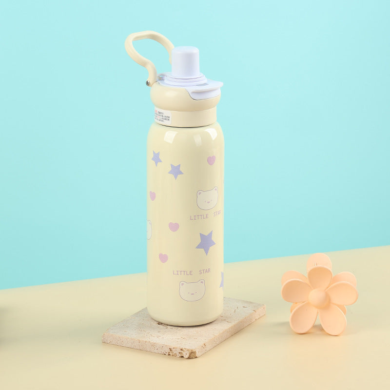 Damen Kinderfreundliche Edelstahl-Trinkflasche Brehn
