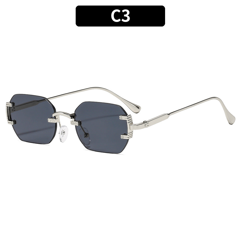 Moderne Anziehung Vintage-inspirierte hexagonale Sonnenbrille