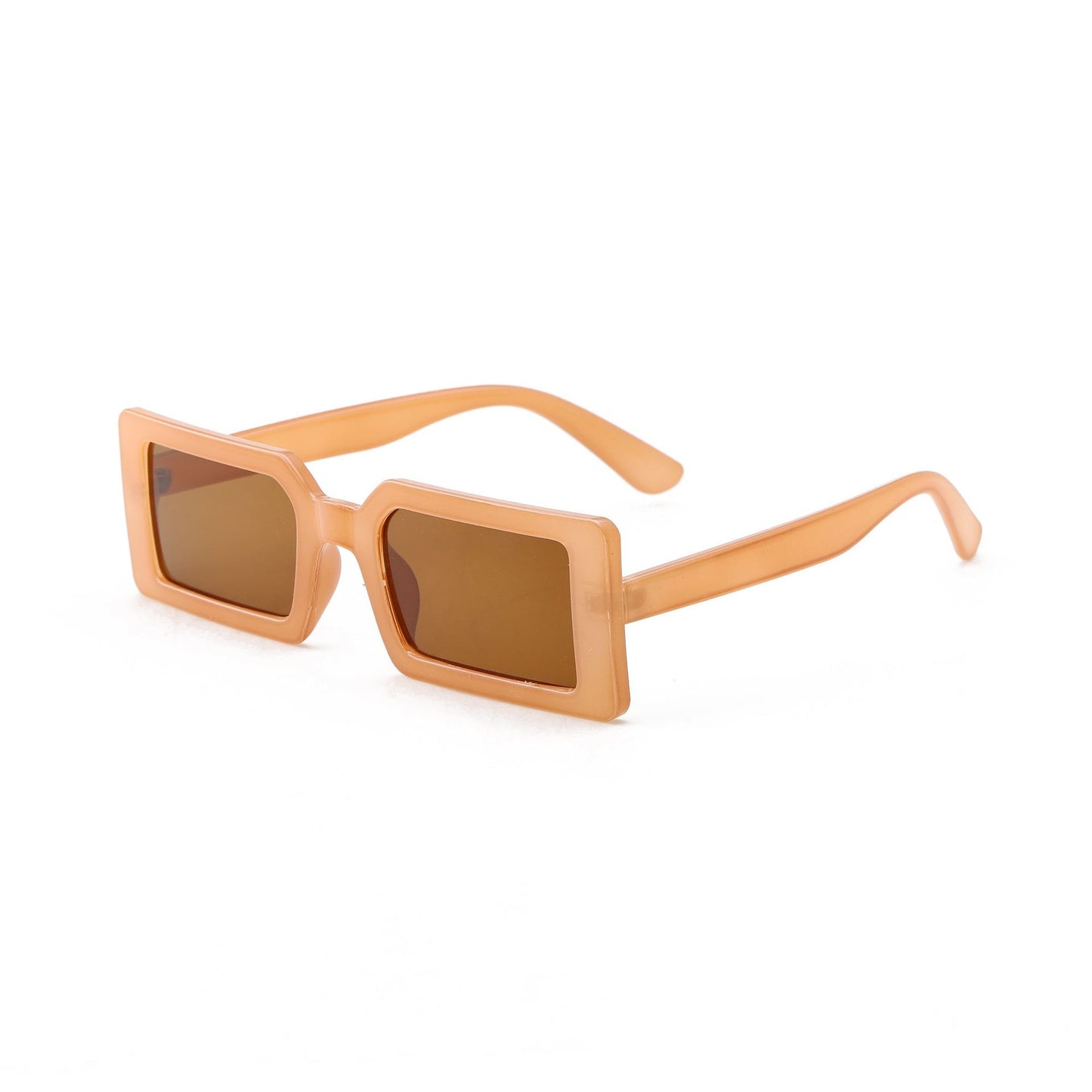 Damen quadratische Sonnenbrille mit modernem Transparentrahmen Brehn