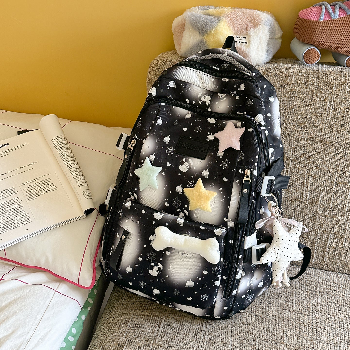 Kinder Mini-Schulrucksack mit verspieltem Muster