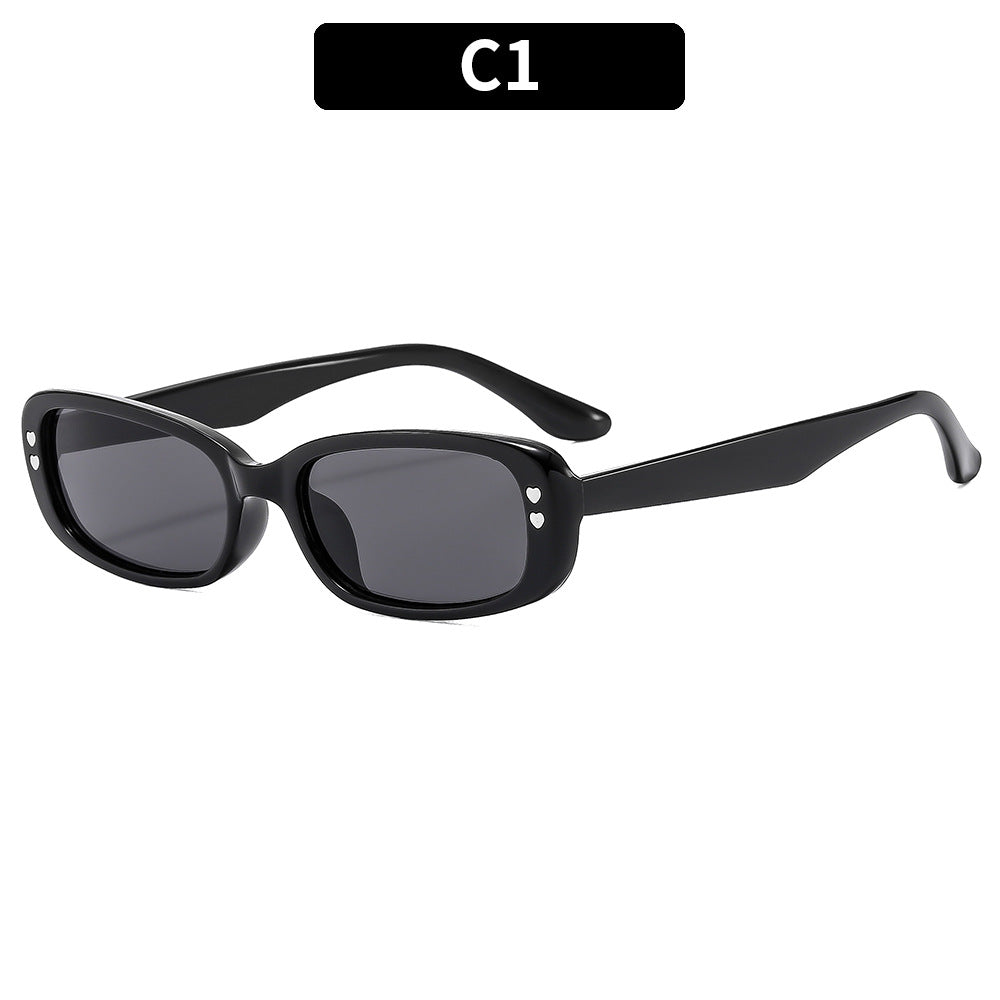Klassischer Stil Vintage-inspirierte quadratische Rahmen-Sonnenbrille