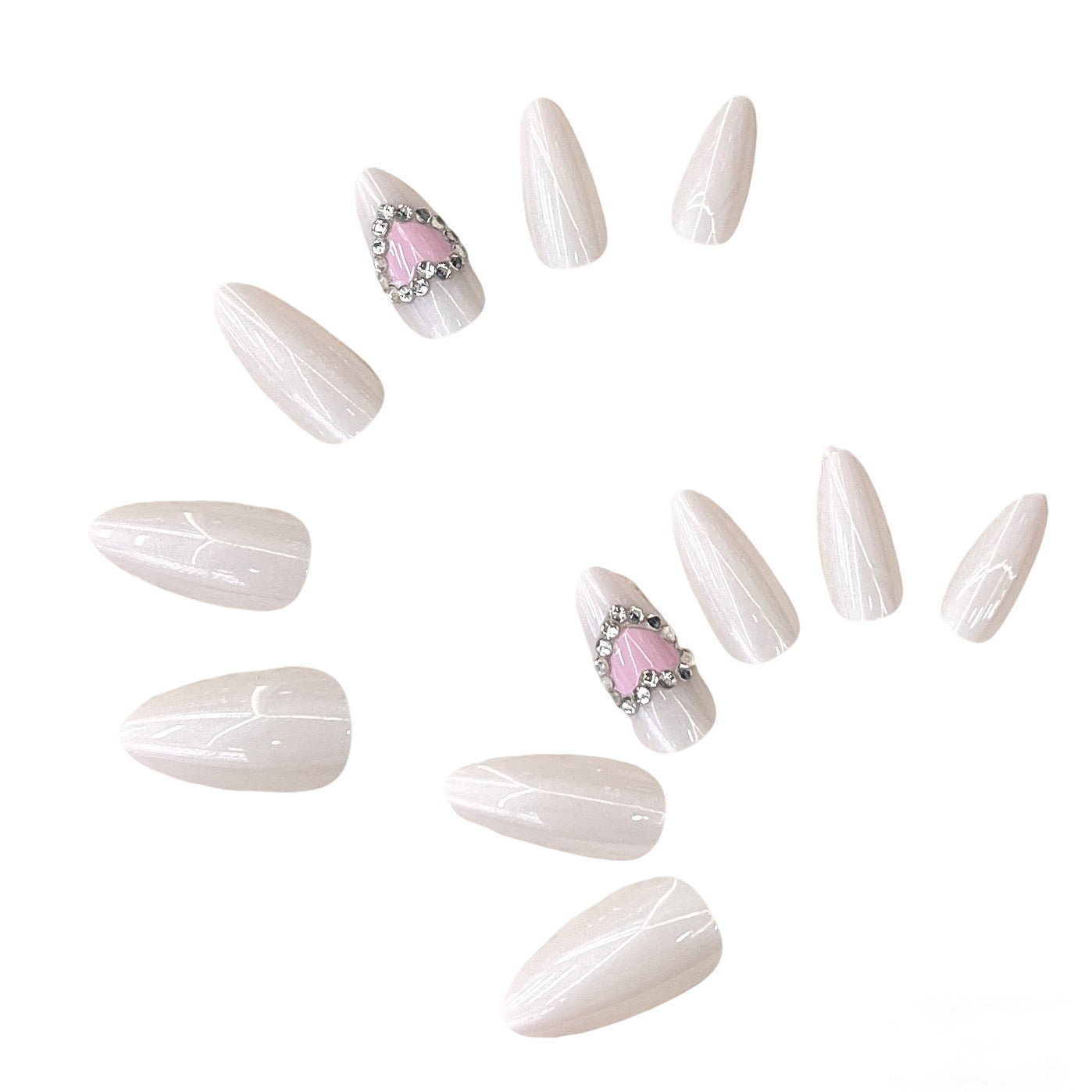 Glamouröses Press-On Nagelkunst Set Brehn