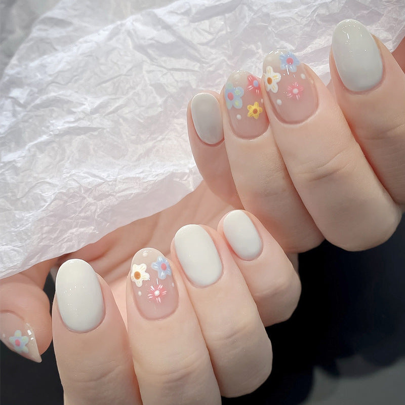 Künstlerisches Floral Press-On Nagelset Brehn 1789389406