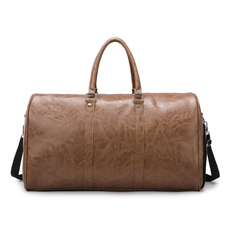 Vintage Leder Wochenend Reisetasche Brehn