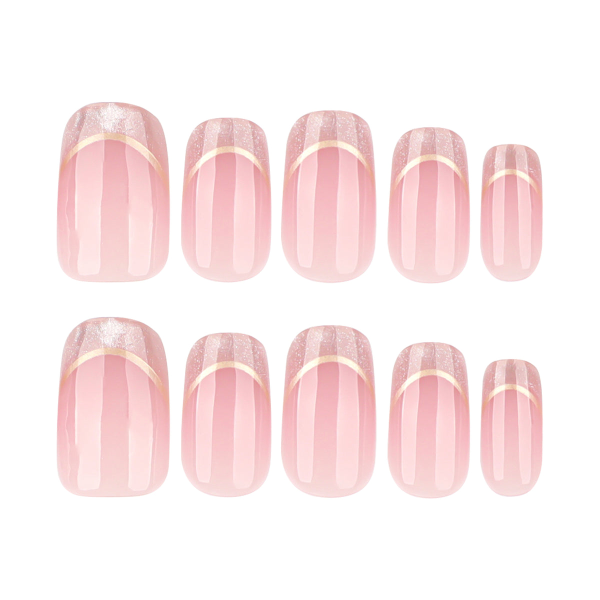 Kunstvolle Nagelverlängerungen mit Glitzer- und Golddetails Brehn