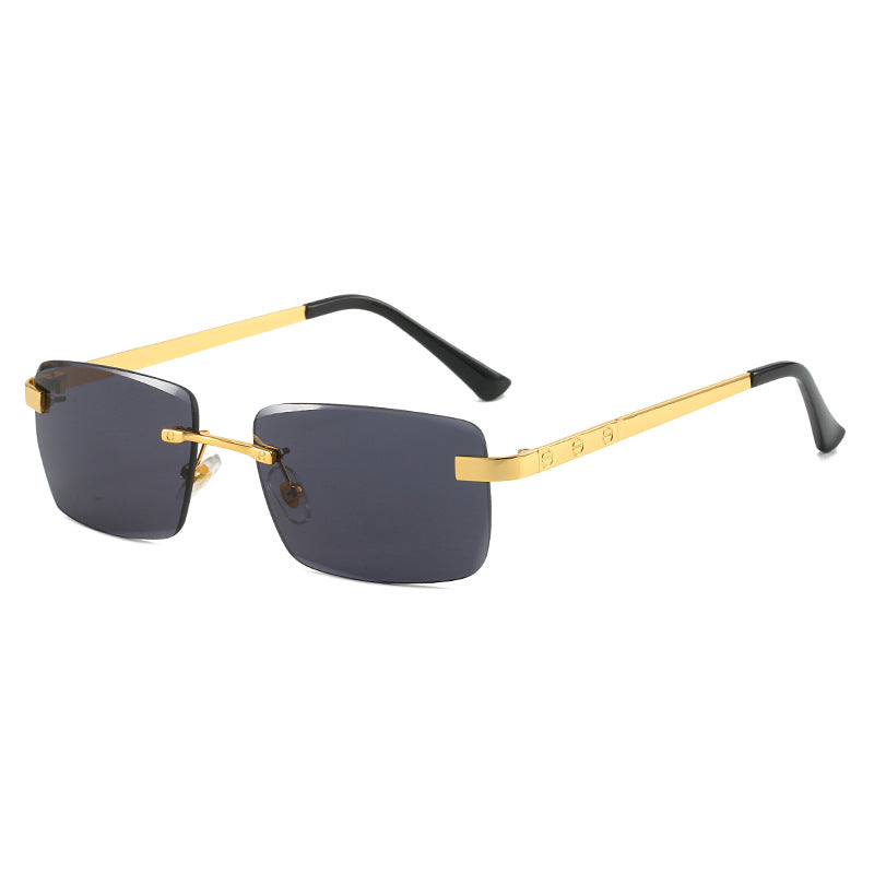 Damen modische Sonnenbrille im eleganten Rechteckdesign mit hochwertigem Metallrahmen Brehn