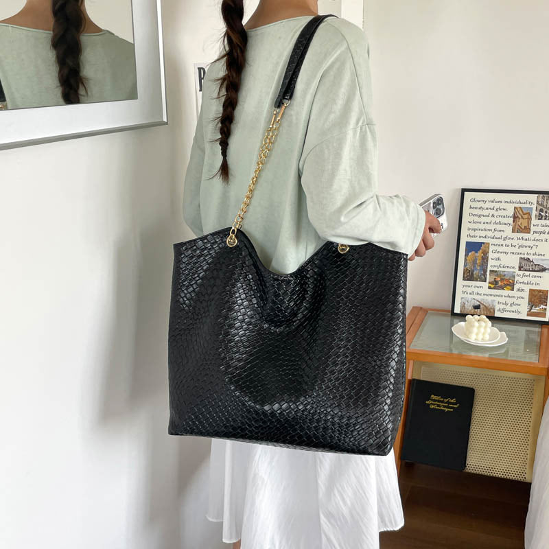 Elegante strukturierte Shopper-Tote-Tasche