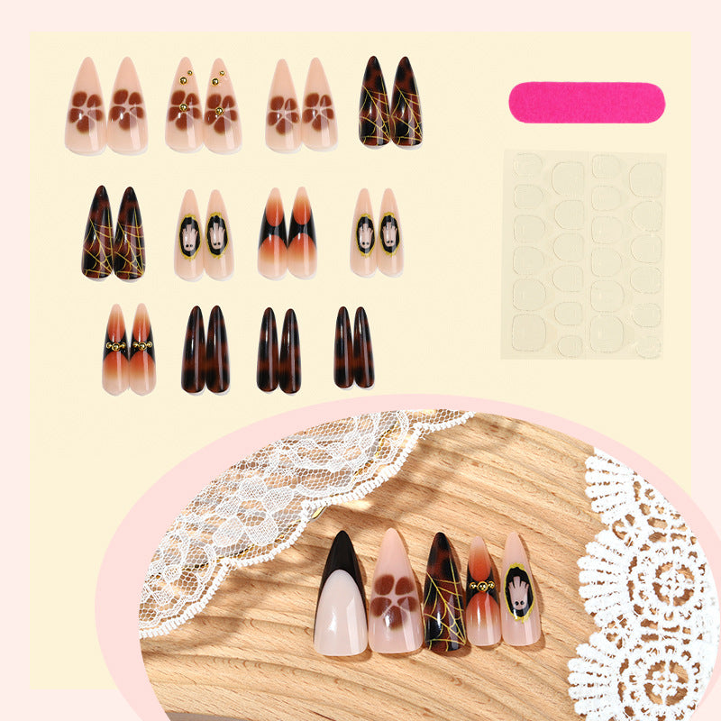 Artistische Stiletto Press-On Nagelkunst Brehn
