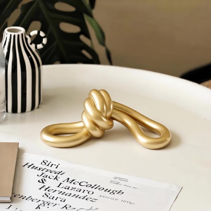 Moderne dekorative Knotenskulptur