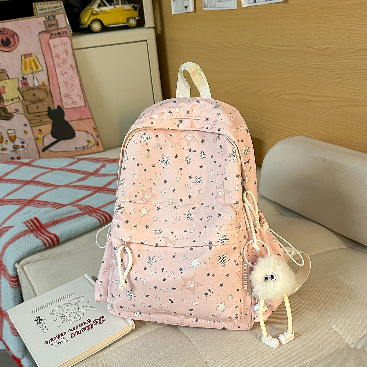 Trendiger Sternmuster-Rucksack Brehn