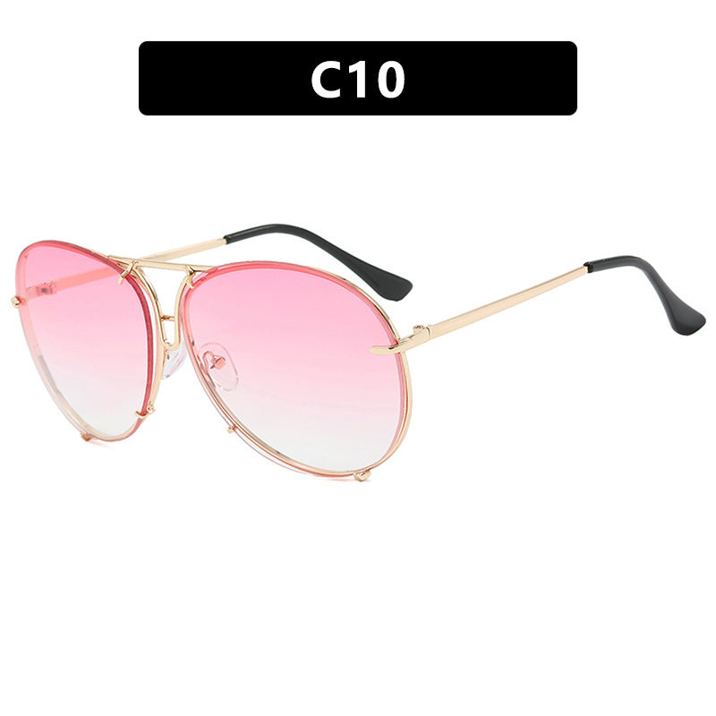 Damen Flug-Sonnenbrille mit stylischem Metallrahmen und UV-Schutz Brehn