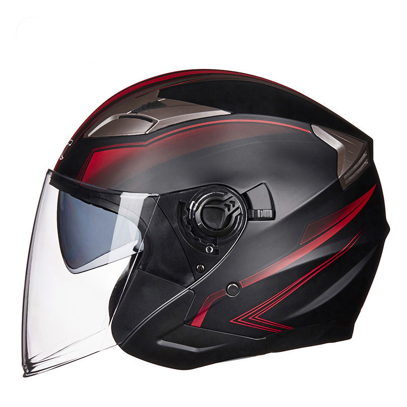 Vollschalen-Motorradhelm mit integriertem Visier Brehn