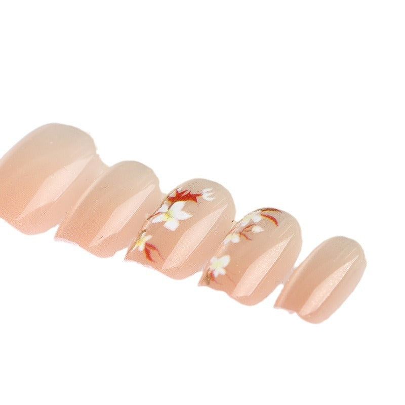 Künstlerisches Floral Press-On Nageldesign Set Brehn