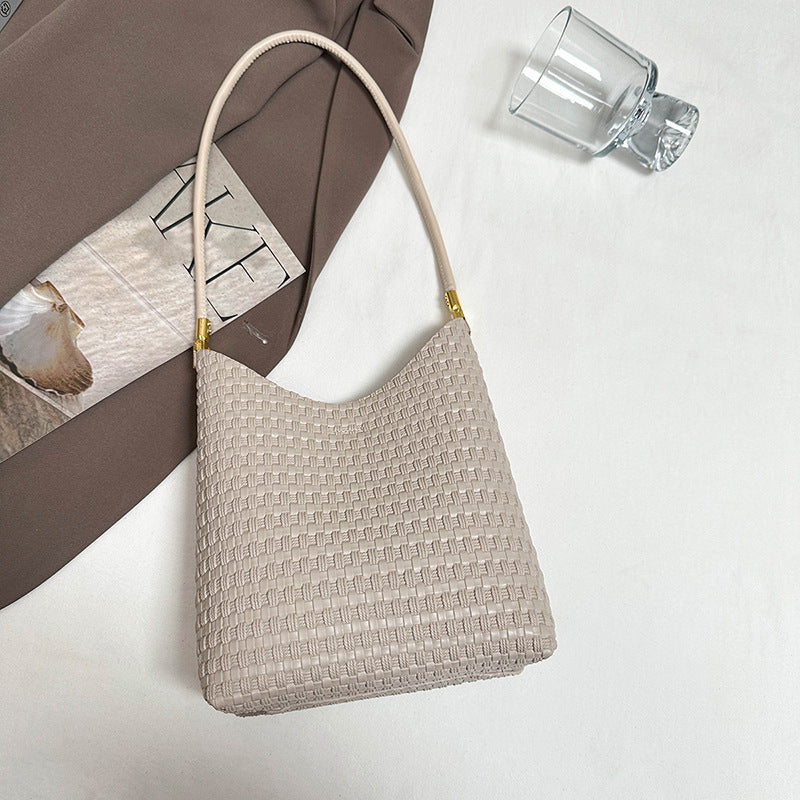 Texturierte Gewebe Schultertasche