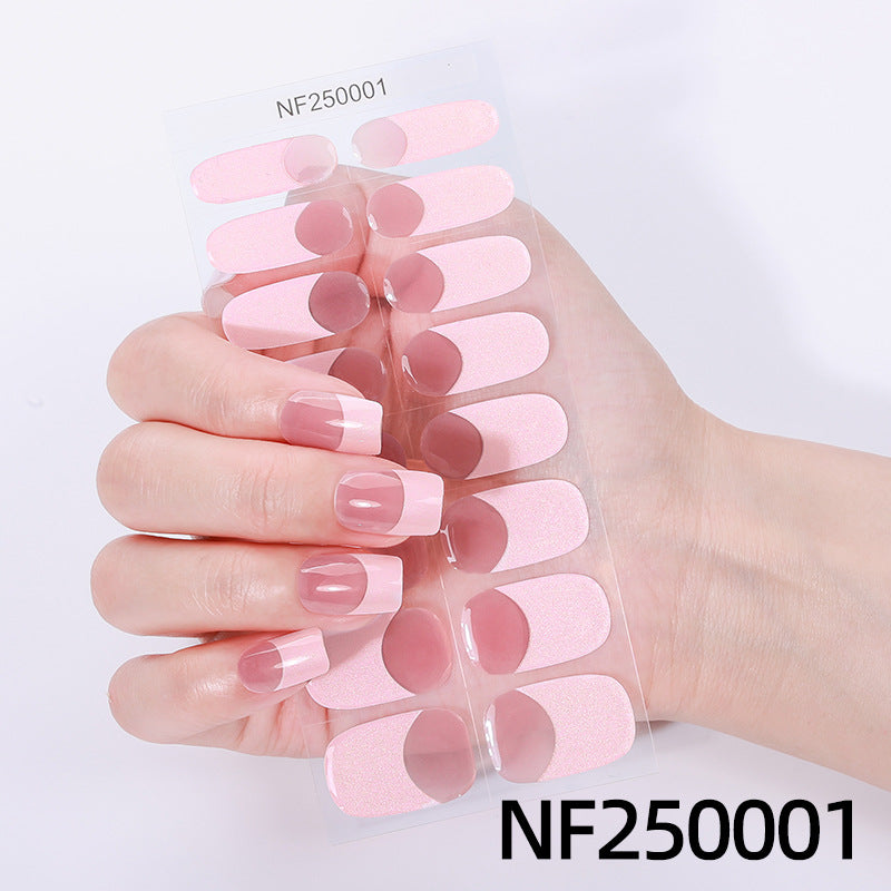 Elegante florale Gel-Nagel-Wickel