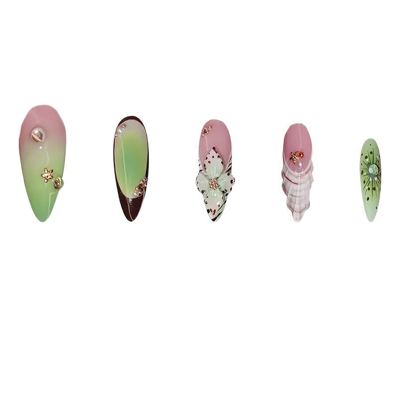 Florale dekorative Nagelkunst-Verstärkungen Brehn