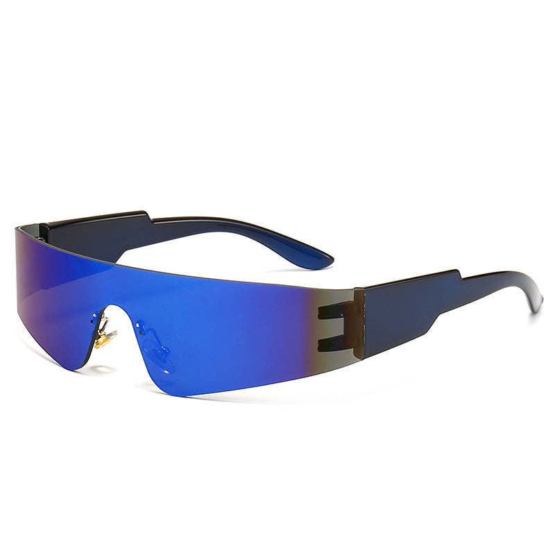 Damen Sportliche Sonnenbrille mit futuristischem Design Brehn