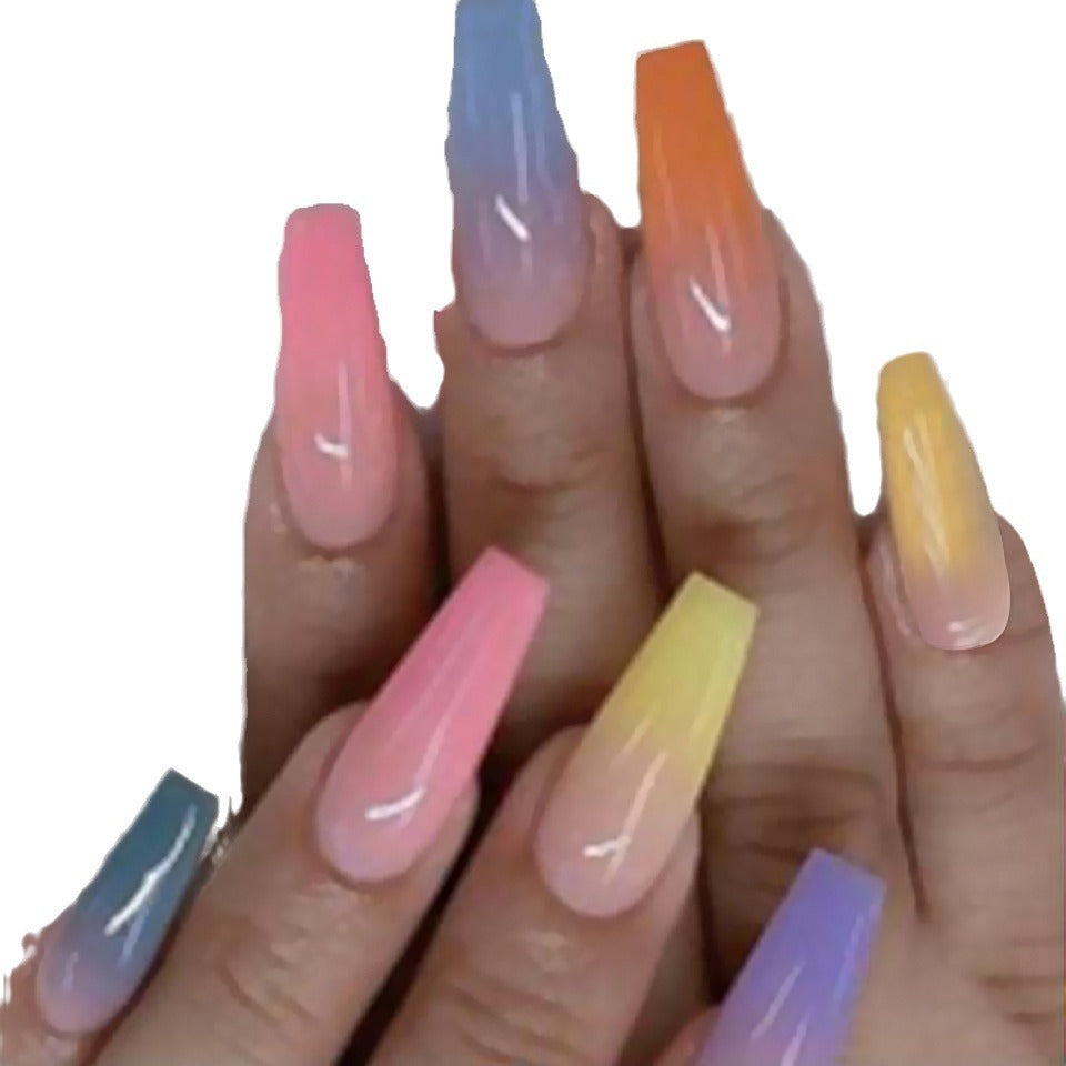 Ombre Stiletto Nagelverlängerungen
