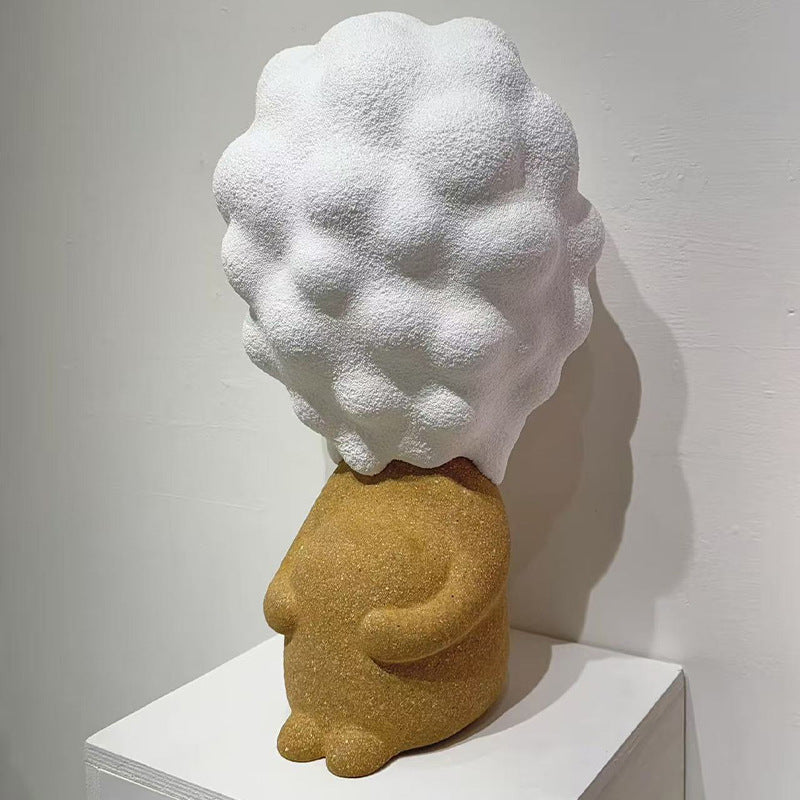 Creative Cloud-förmige dekorative Skulptur