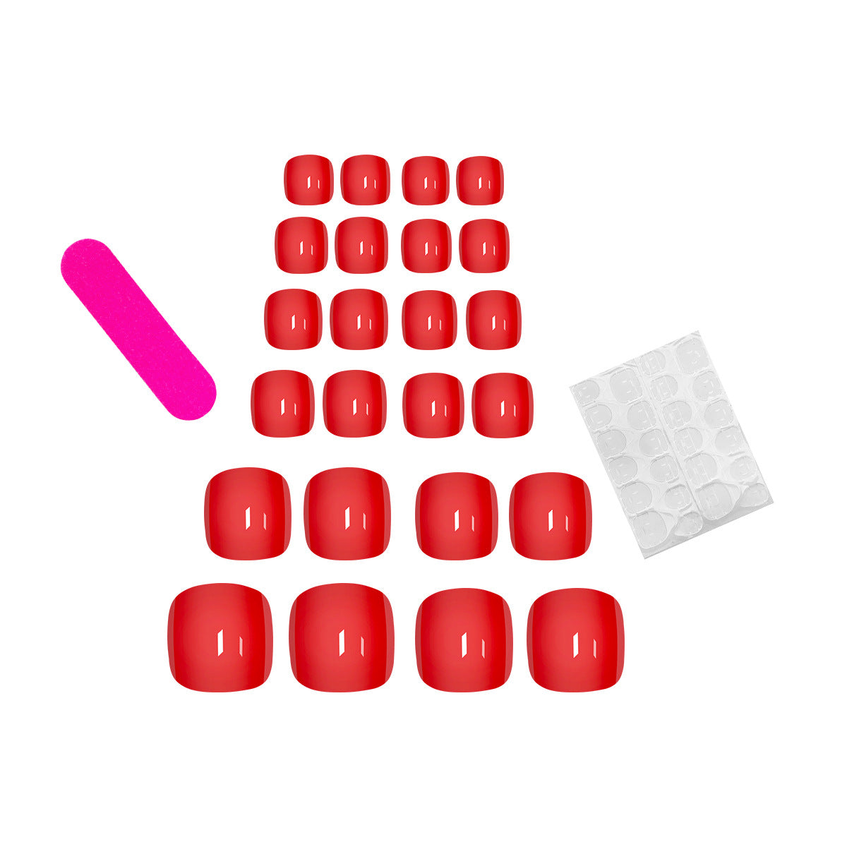 Premium Glänzende Pediküre Nagelspitzen Brehn