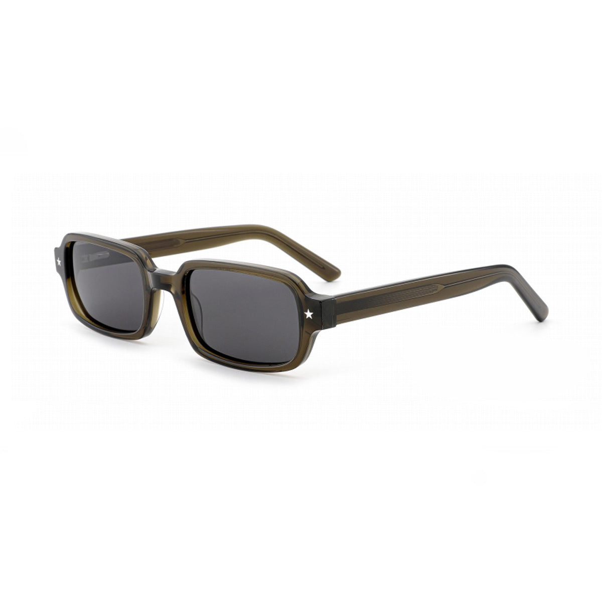 Damen Sonnenbrille im modernen, quadratischen Design mit robustem Rahmen Brehn