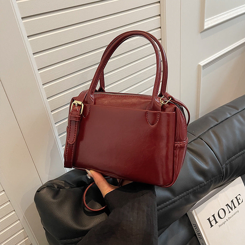 Luxuriöse Strukturierte Leder-Handtasche Brehn