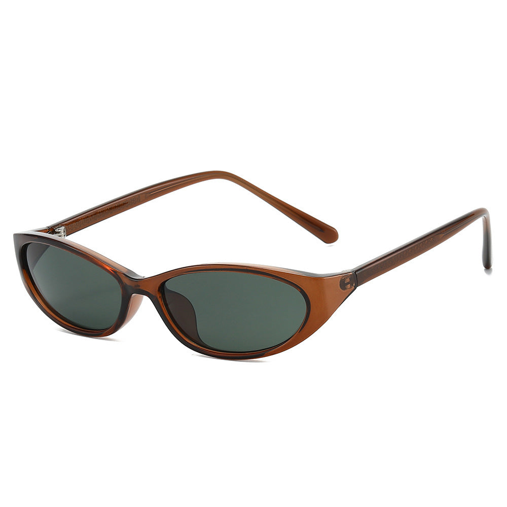 Cat-Eye-Fashion-Sonnenbrille mit dekorativen Akzenten Brehn
