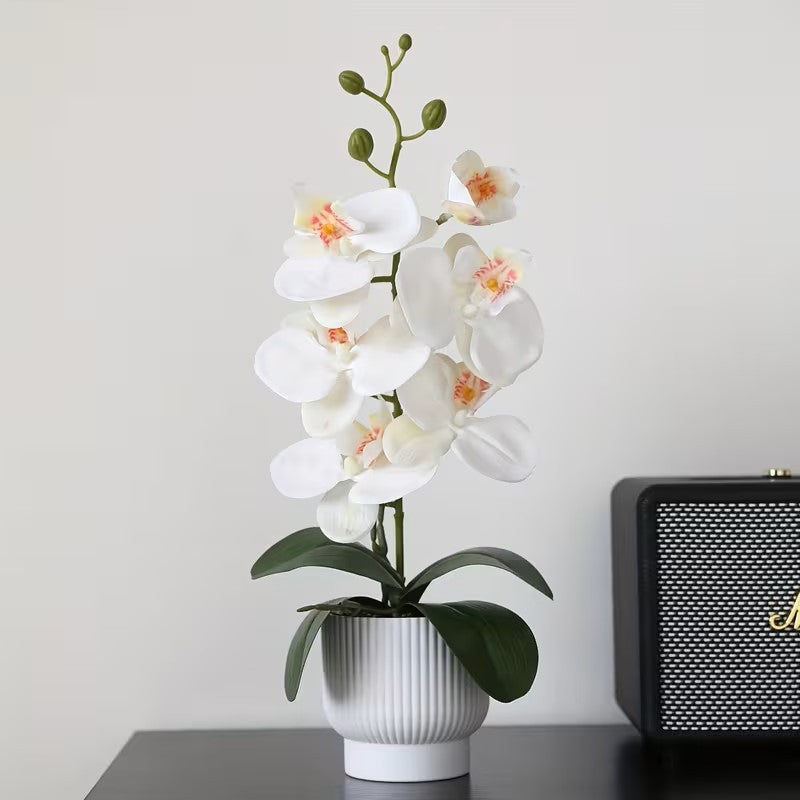 Elegante künstliche Orchideenpflanze zur Dekoration für zu Hause