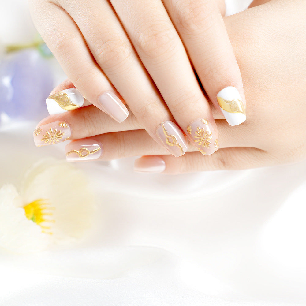 Künstlerisches Metallic-Nagelset Brehn
