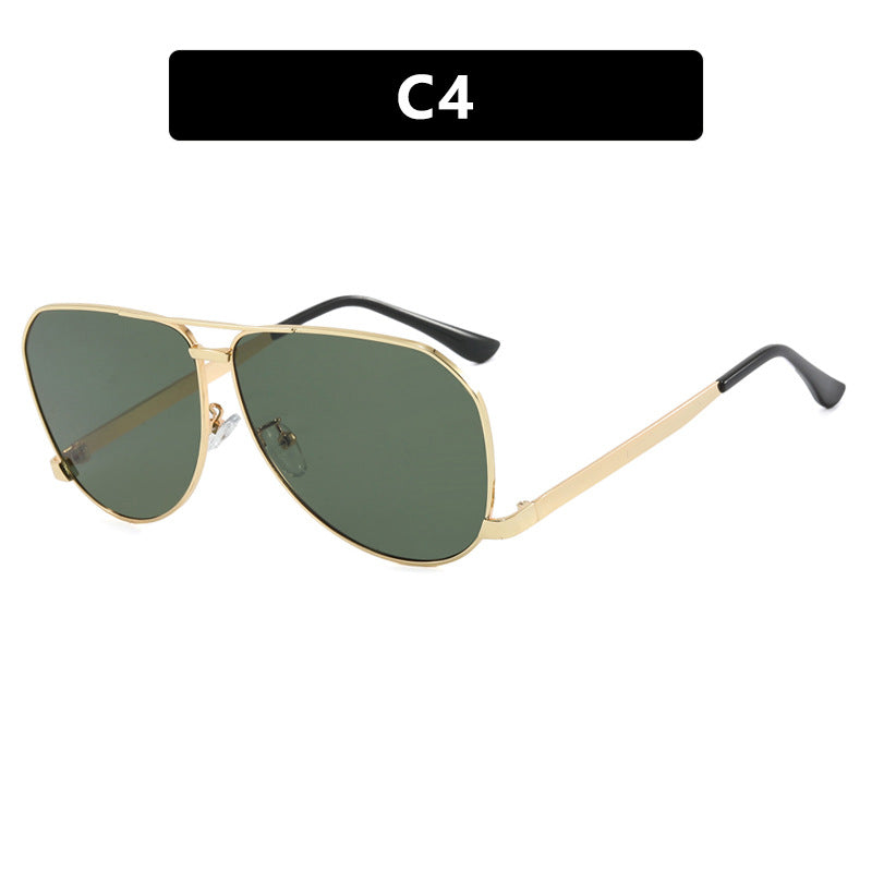Damen Flugzeug-Sonnenbrille mit modernem Metallrahmen und polarisierten Gläsern Brehn