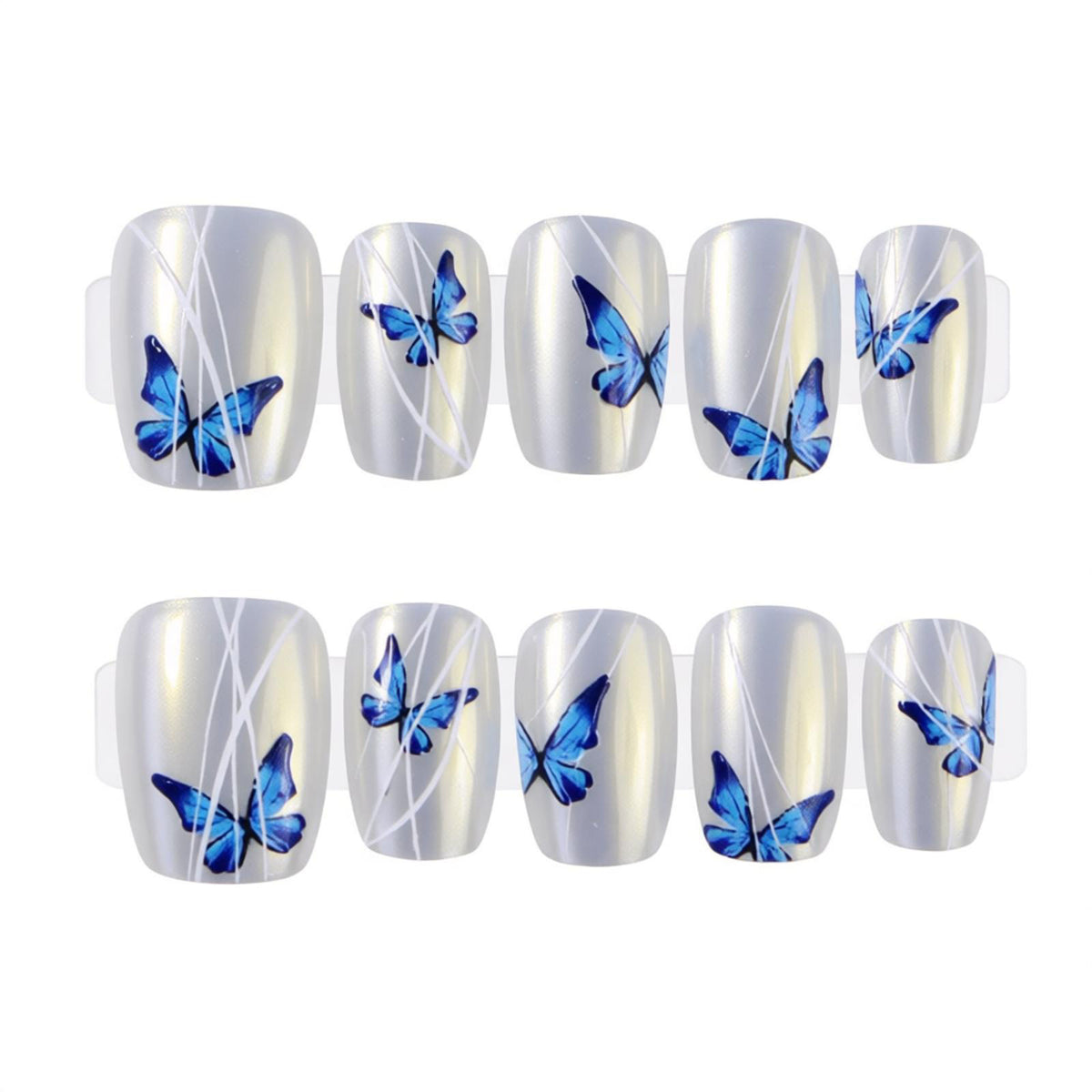 Schmetterlings-Themen Press-On-Nagelset Brehn