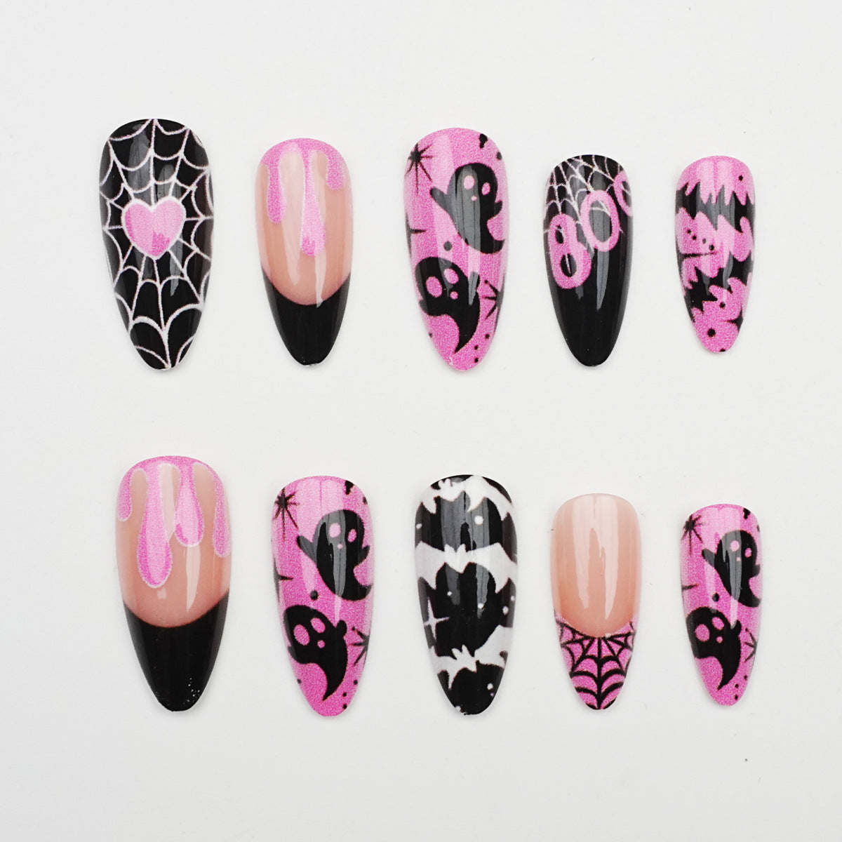 Halloween-Themen Press-On Nail Set