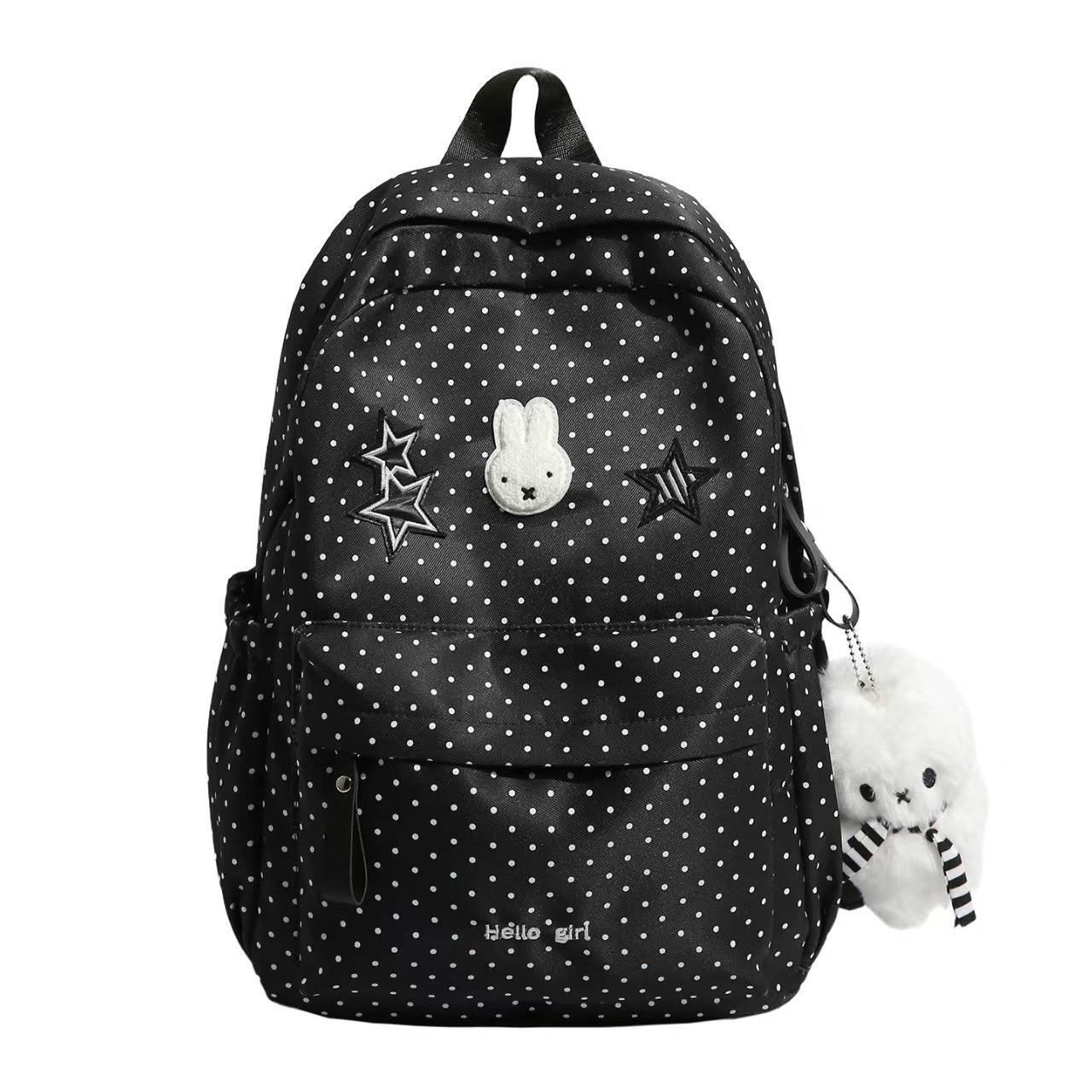 Trendy Pünktchen Canvas Rucksack Brehn