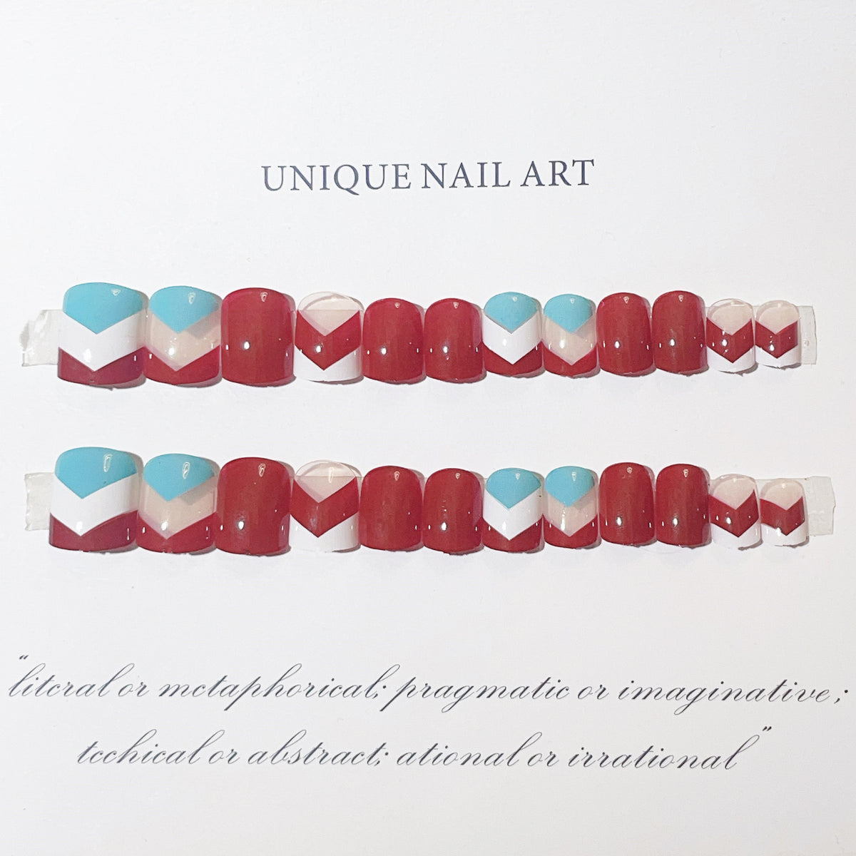 Künstlerisches Press-On Nageldesign Kit