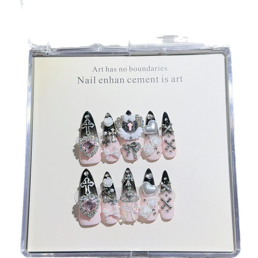 Verschnörkeltes gotisches Nagelschmuckset