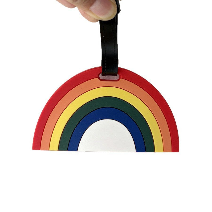 Bunte Silikon Regenbogen Gepäckanhänger Brehn