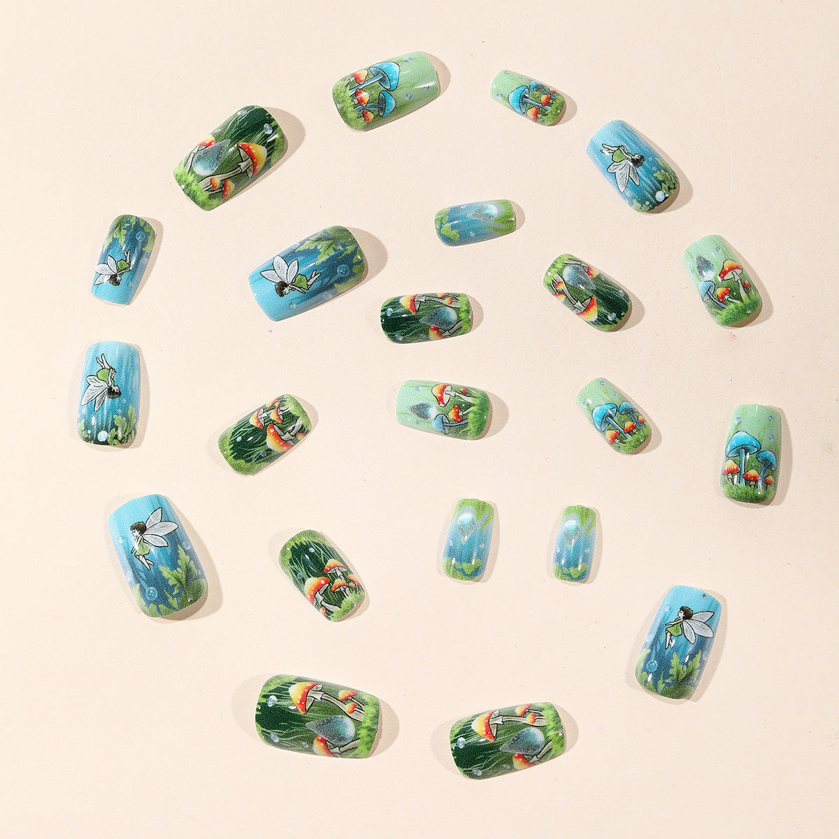 Künstlerisches Feen-Themen-Nagelkunst-Set Brehn