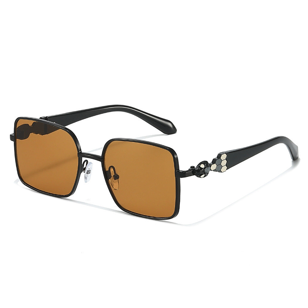 Chic Dekorative Quadratische Rahmen Sonnenbrille Brehn
