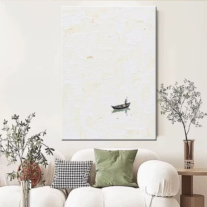 Seascape Texturiertes Leinwand Wandkunst