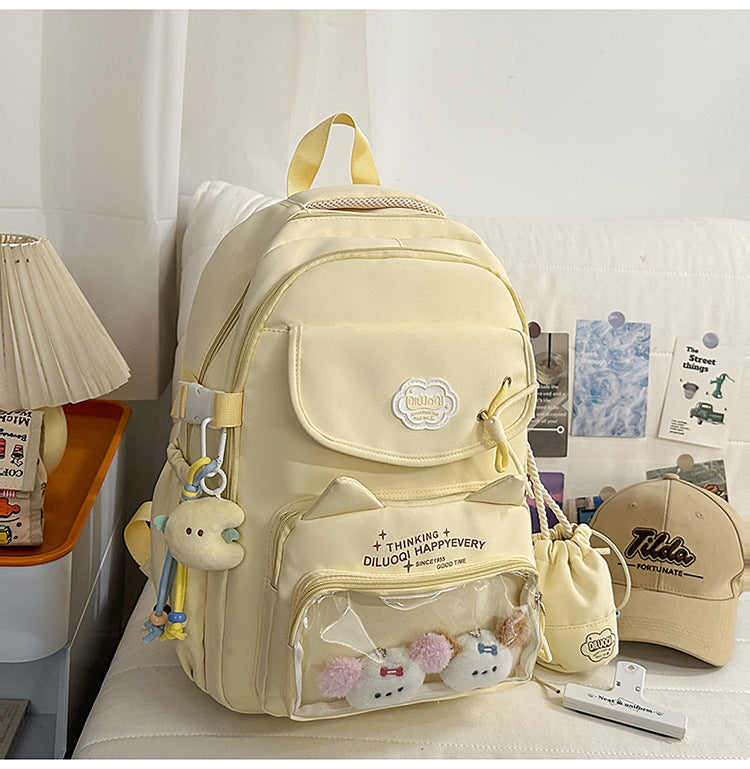 Kat-Design Multi-Taschen Schulrucksack Brehn