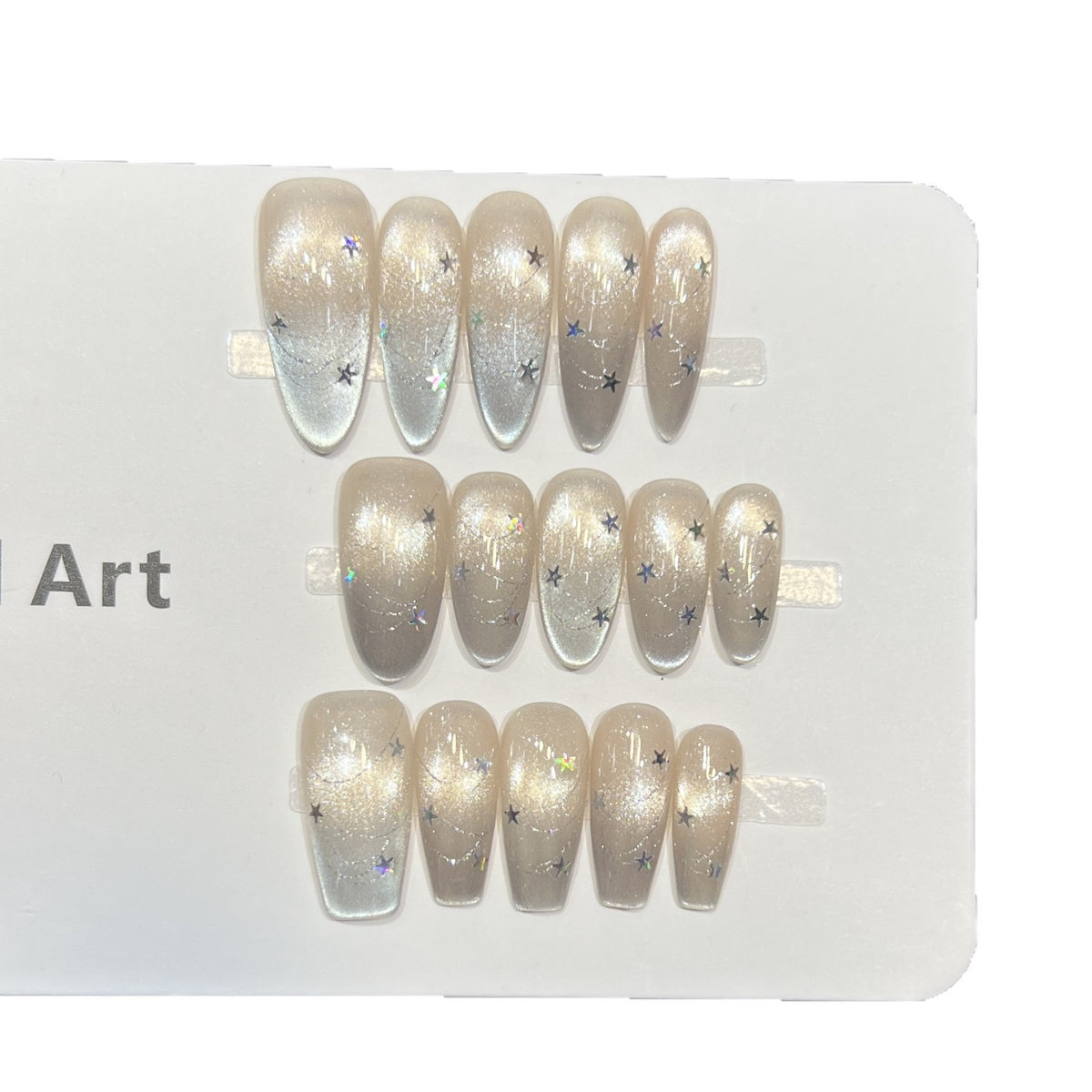 Cosmic Star-Accent Press-On Nail Set Brehn
