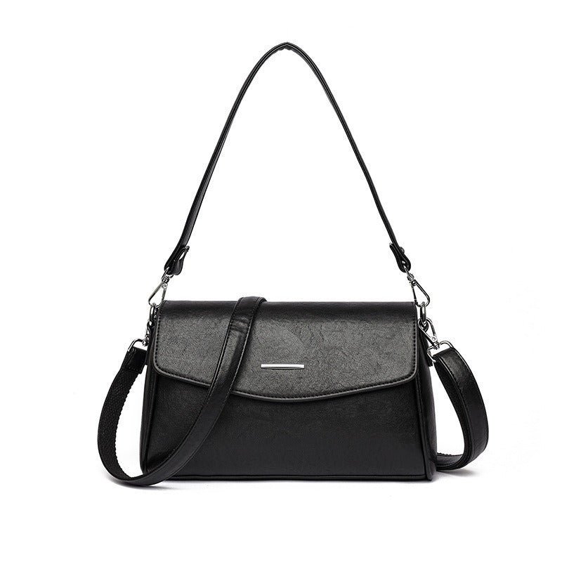 ELEGANTE STRUKTURIERTE SCHULTERTASCHE