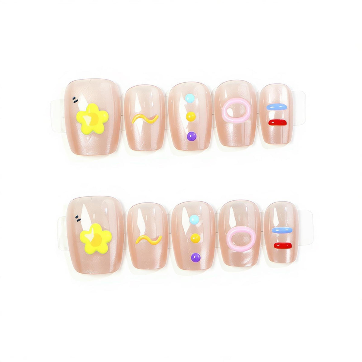 Thematische Künstlerische Press-On Nagelset Brehn
